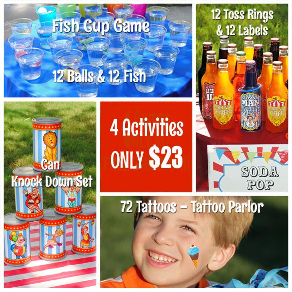 Backyard Carnival Games and Activities Set