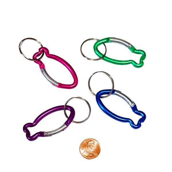 Aluminum Fish Clip Key Chains