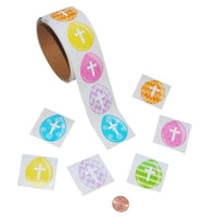 Thumbnail for Easter Egg Cross Stickers - Religious Stickers