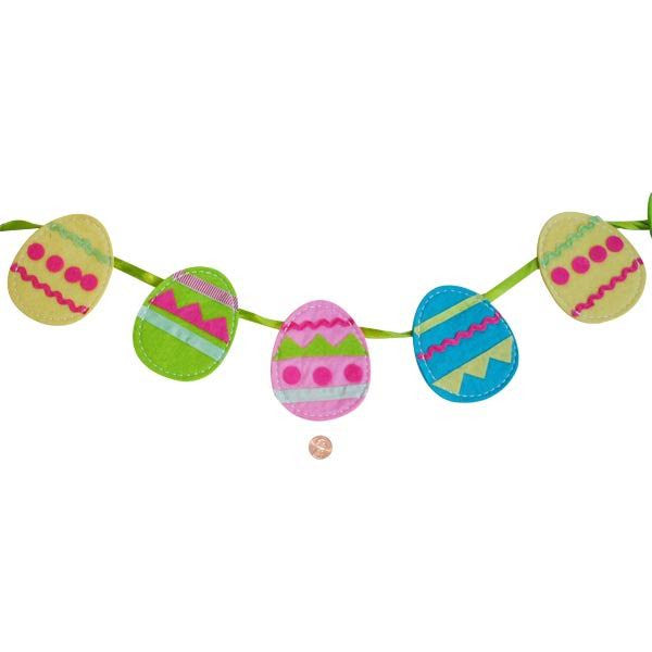 Felt Easter Egg Garland Decoration