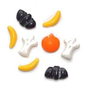 Halloween Shaped Candy - Pumpkins, Ghosts, Moons, & Bats