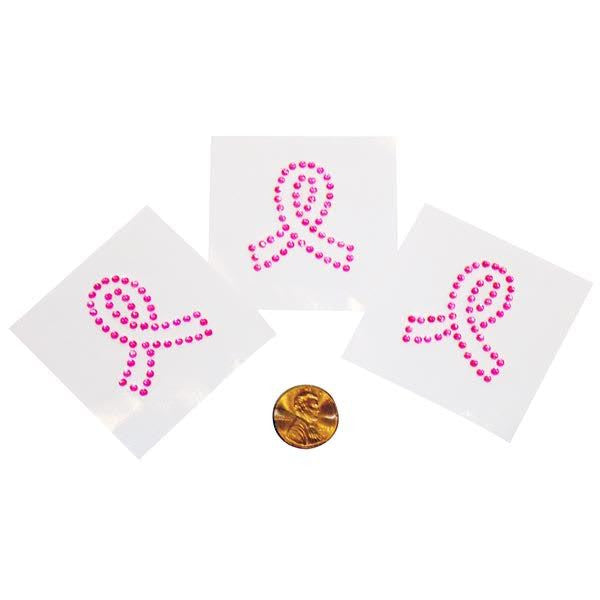 Paper Breast Cancer Awareness Jewel Tattoos