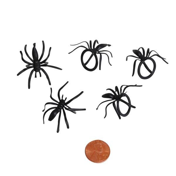 Plastic Spider Rings - Bulk Halloween Toys