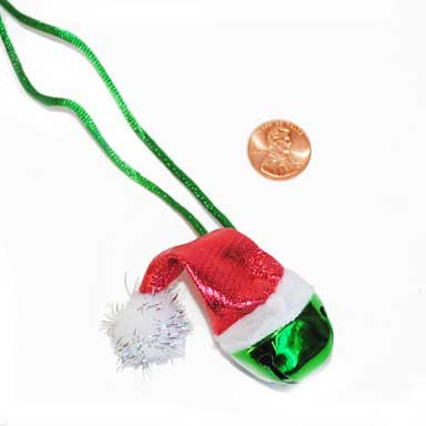 Santa Hat Jingle Bell Necklace