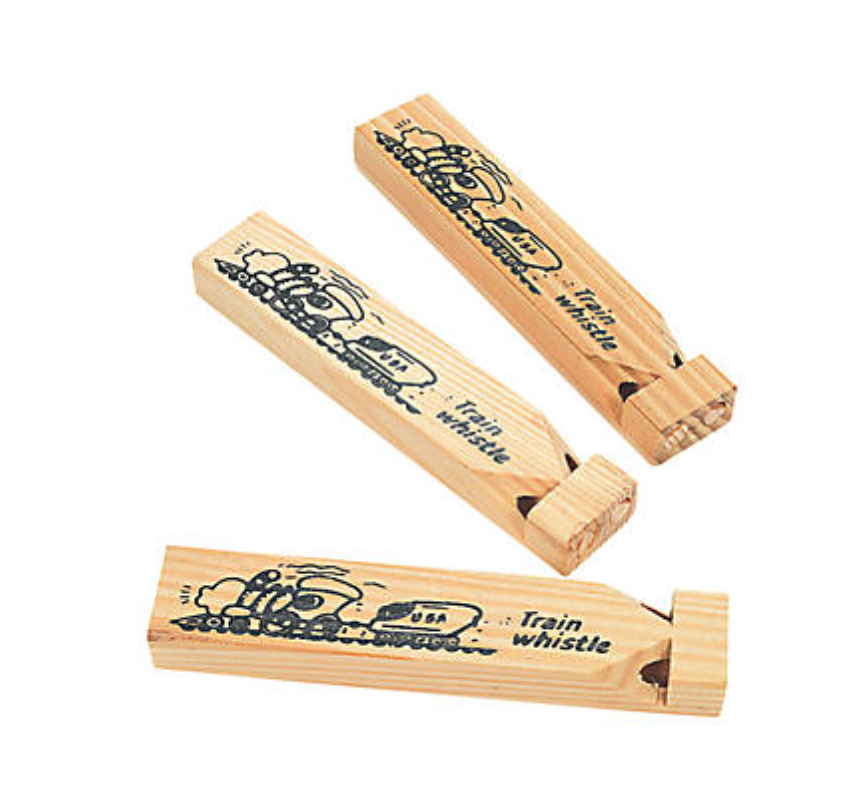 Wooden Train Whistles Wholesale 