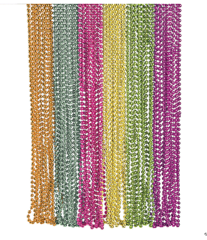 Neon Metallic Bead Necklace Assortment 