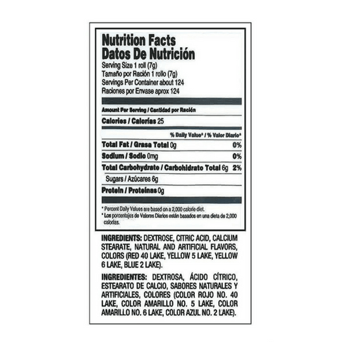 Smarties Nutrition Facts - Ingredients