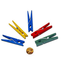 Thumbnail for Wooden Bright Colored Clothespin