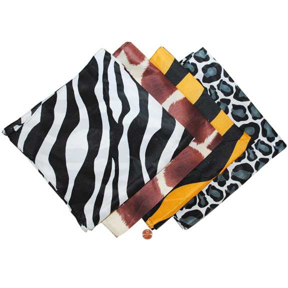 Animal Print Bandanas - Polyester