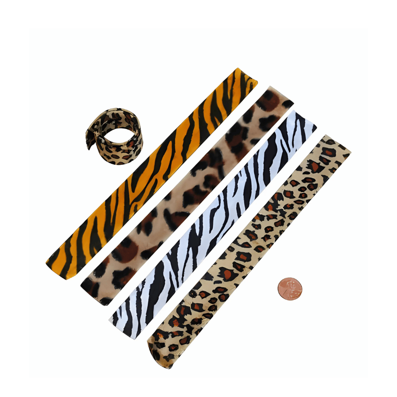 animal print slap bracelet