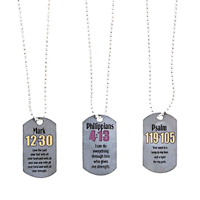 bible verse dog necklace