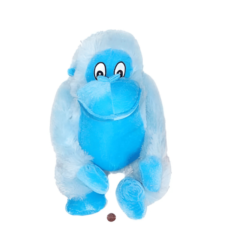 big blue plush monkey