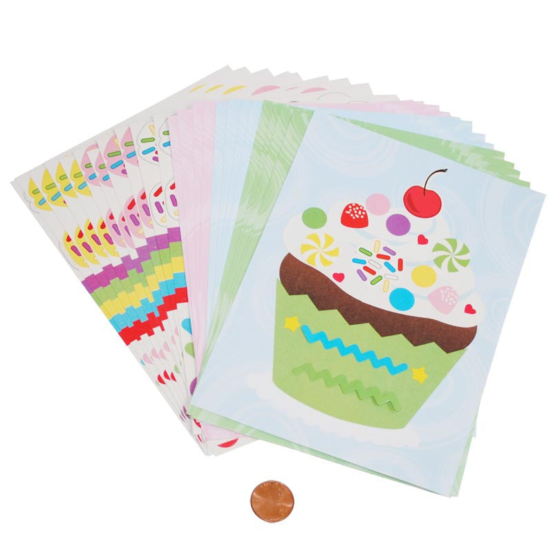 Make-a-Cupcake Sticker Sets Wholesale