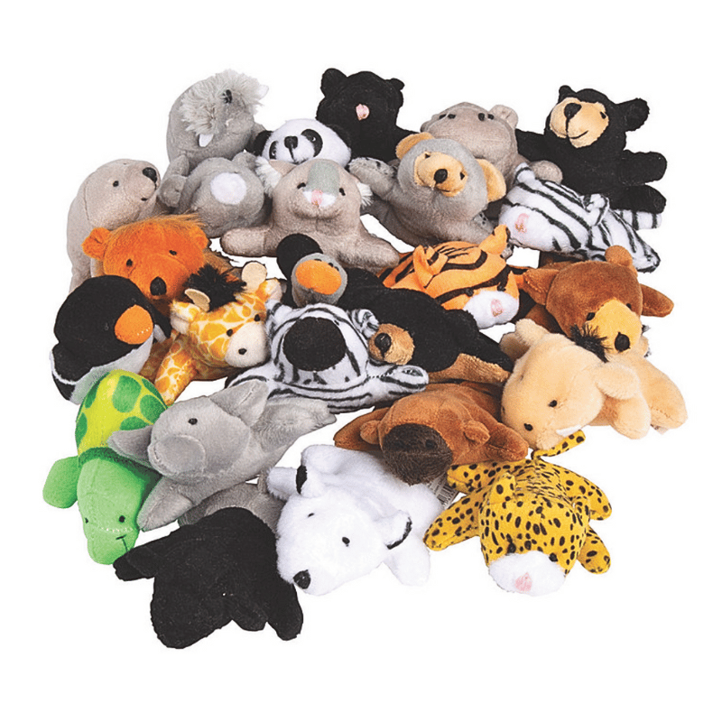 bulk mini zoo stuffed animals