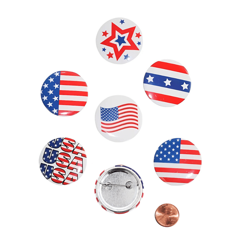 bulk patriotic metal buttons