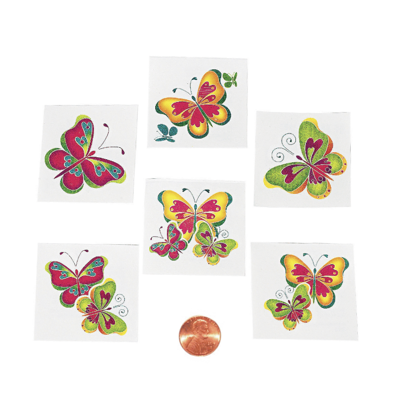 butterflie kiddie tattoos