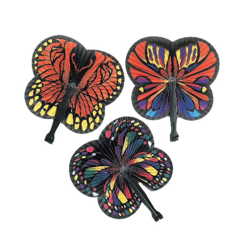 butterfly folding fans