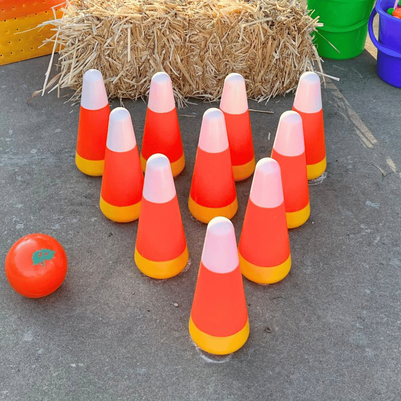 candy corn bowliing set game