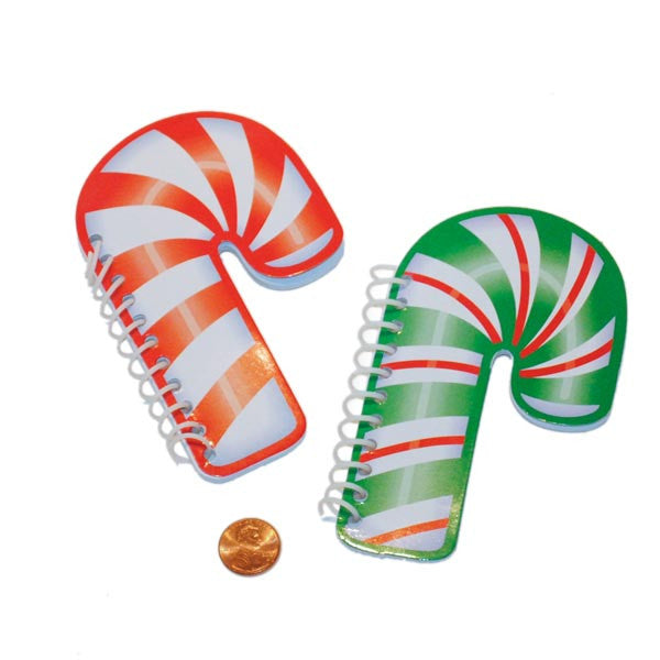 Candy Cane Mini Spiral Notepads