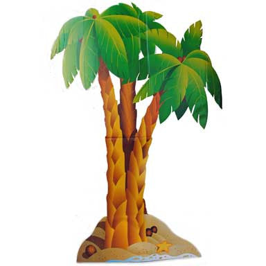 Cardboard Palm Tree - large decor