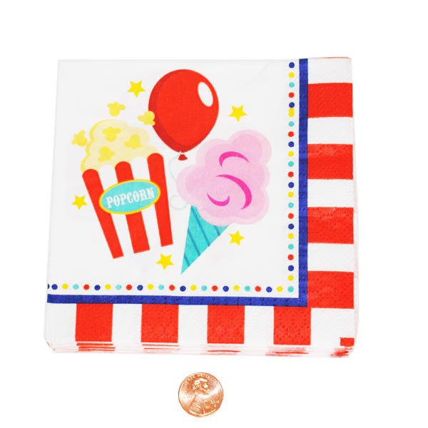 Carnival Party Themed Dessert Napkins