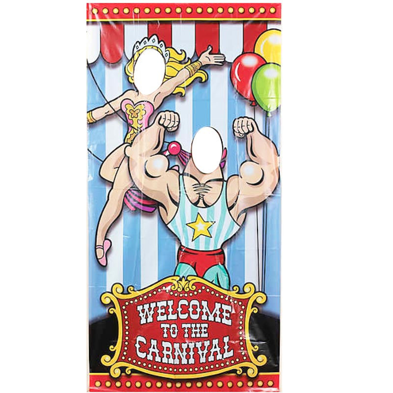 carnival themed plastic photo prop