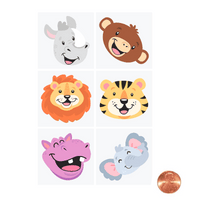 Thumbnail for cartoon animal kiddie tattoos