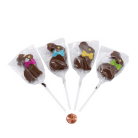 Thumbnail for chocolate bunny shaped suckers