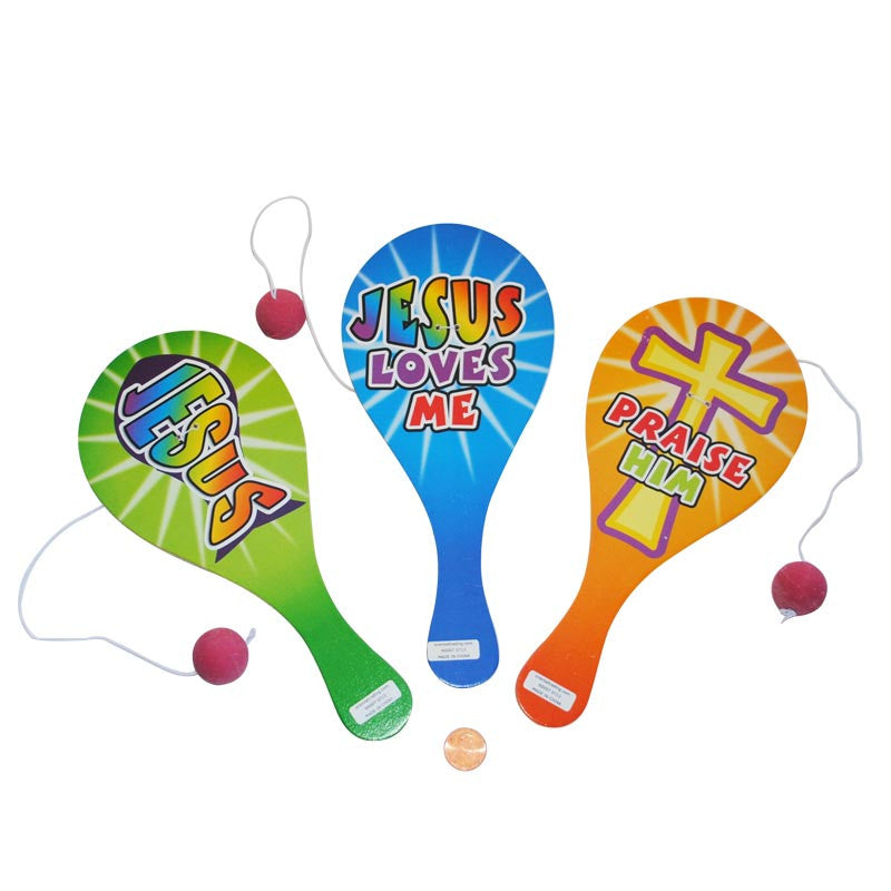 Christian Paddle Ball Games Toy