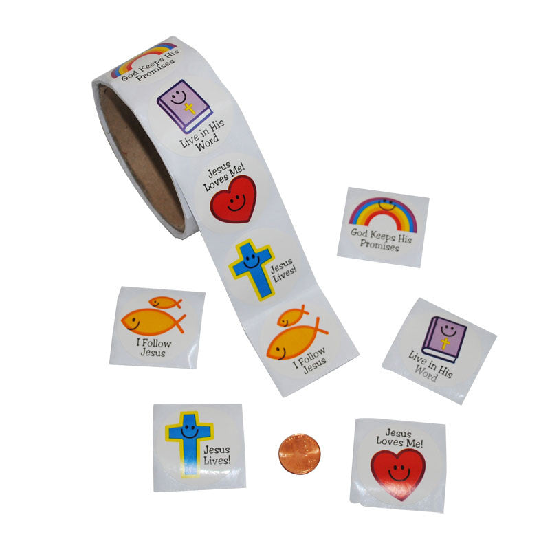 Christian Smile Face Sticker Roll