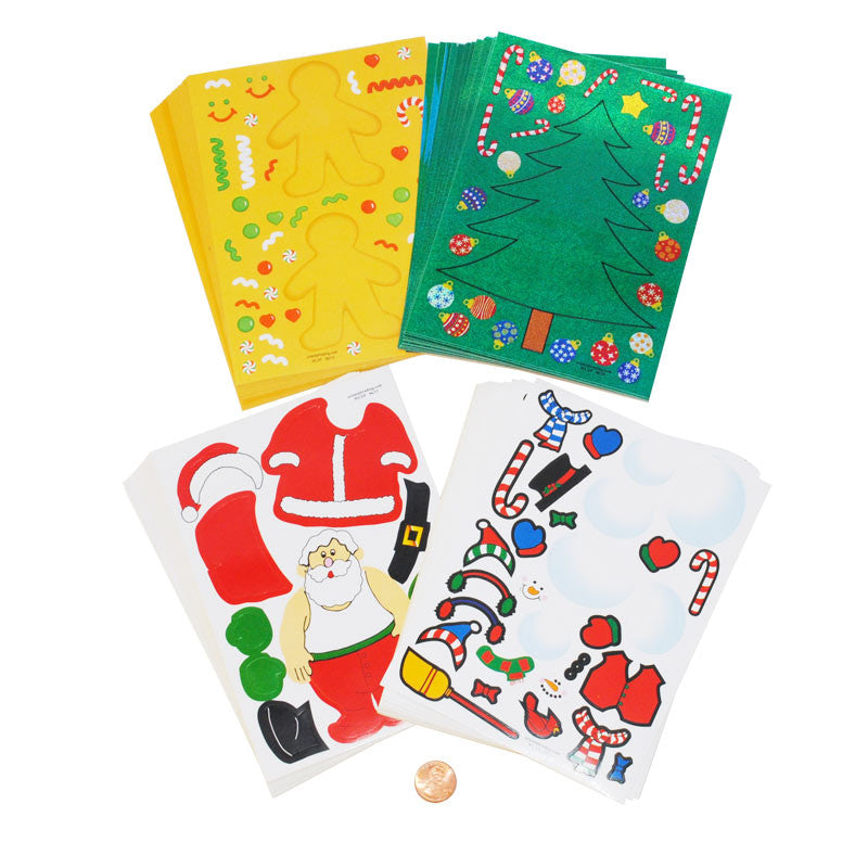 Christmas Sticker Activity Sheets Wholesale