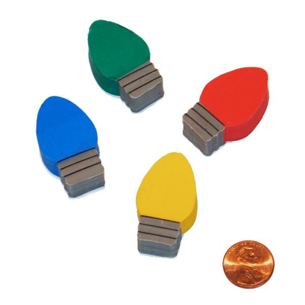 Christmas Lights Shaped Erasers