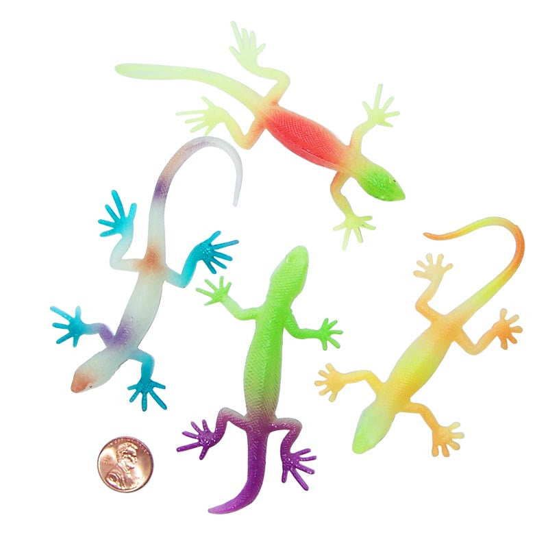 Colorful Glow in the Dark Lizards Small Toy Wholesale