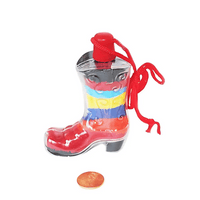 Thumbnail for cowboy boot plastic sand art bottle