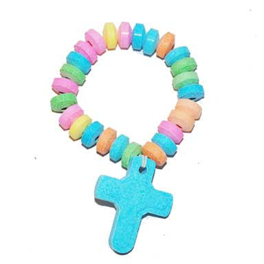 Candy Bracelet with Cross