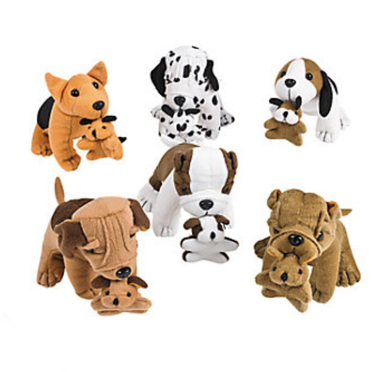 Plush Dogs with Puppies wholesale stuffed animal