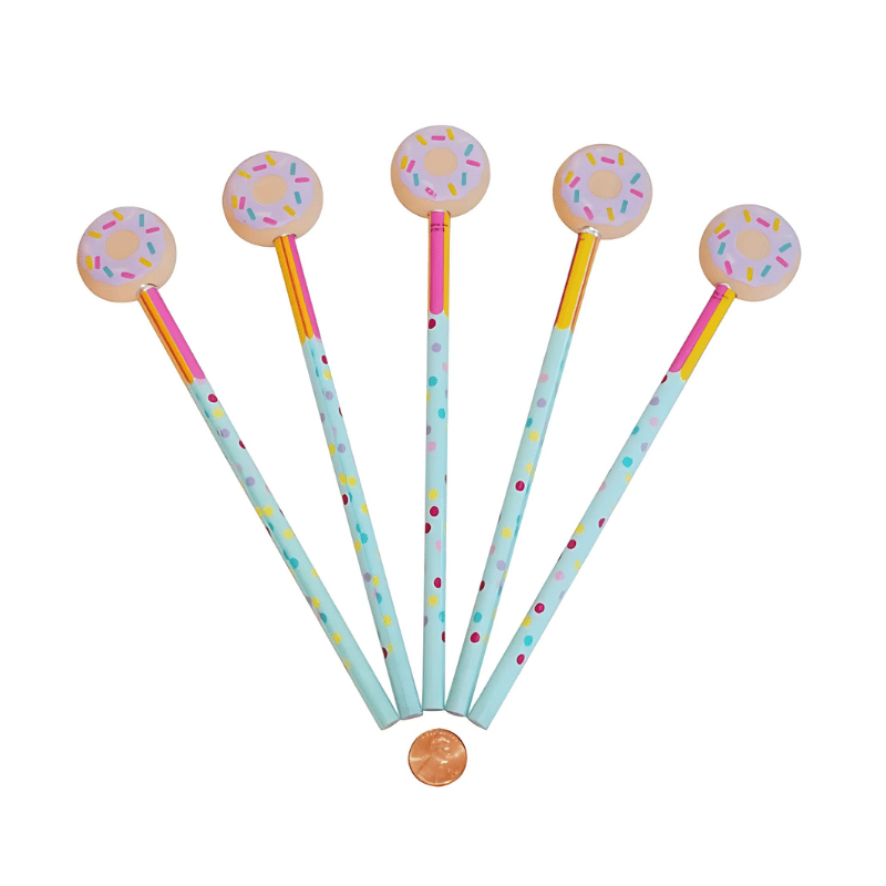 donut pencils with erasers