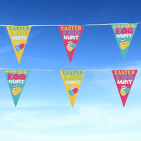 Thumbnail for easter egg hunt pennant banner flags decoration