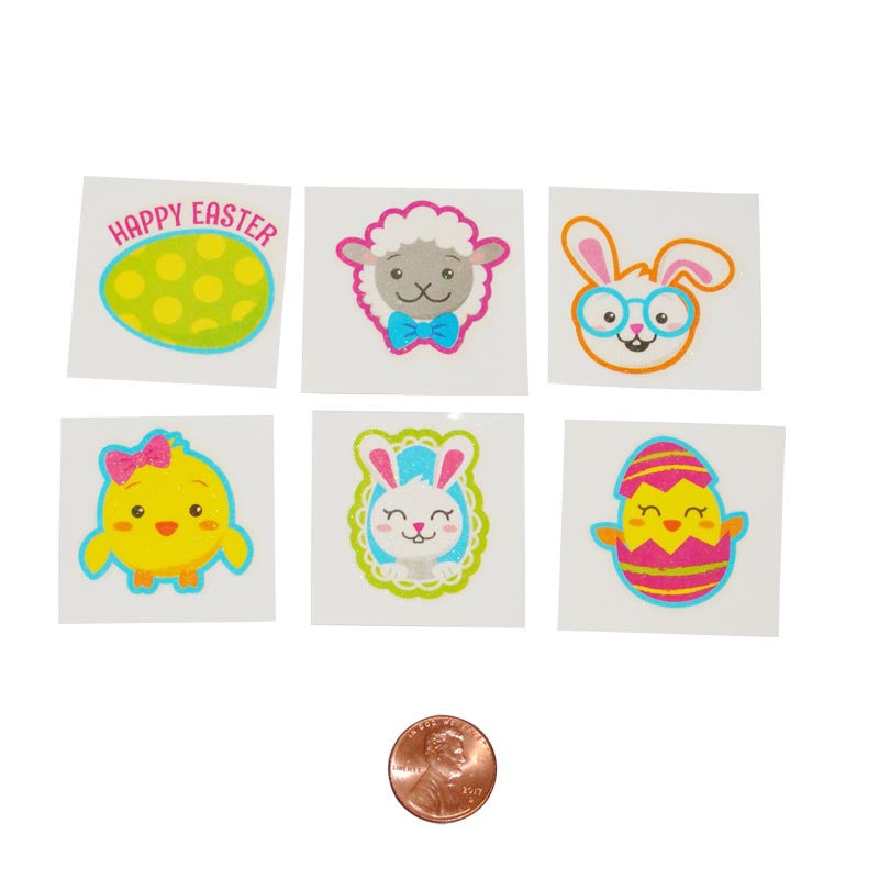 Easter Glitter Temporary Tattoos - wholesale