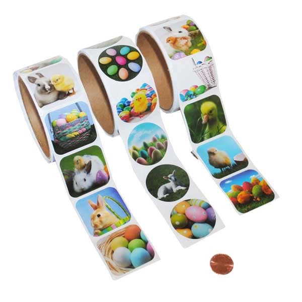 Easter Sticker Roll Set 300 Total Spring Stickers