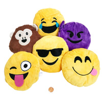 Thumbnail for Plush Emoji Characters Small Pillows Carnival Prizes