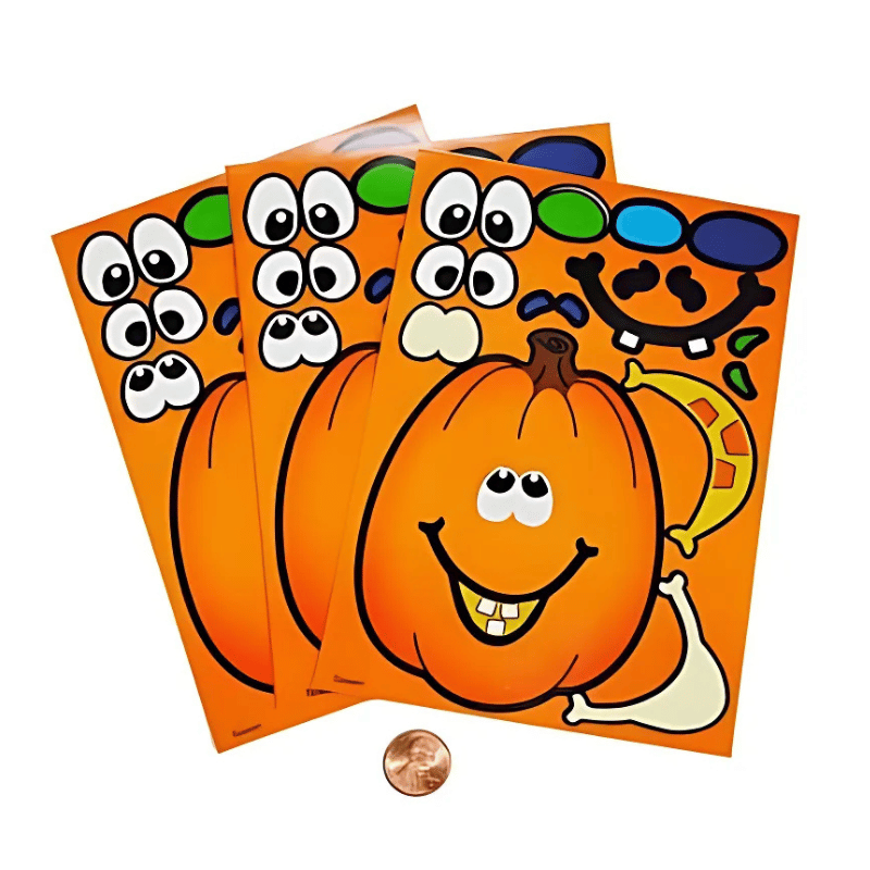 fall prizes pumpkin stickerk sets