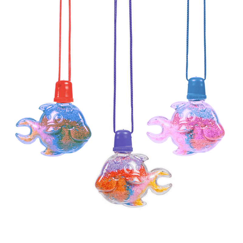 fish sand art necklace