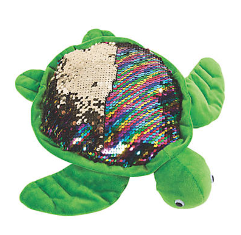 Flipping Sequin Plush Turtle Stuffed Animals - Wholesale