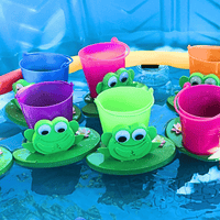 Thumbnail for foam floating lilypad with frog game