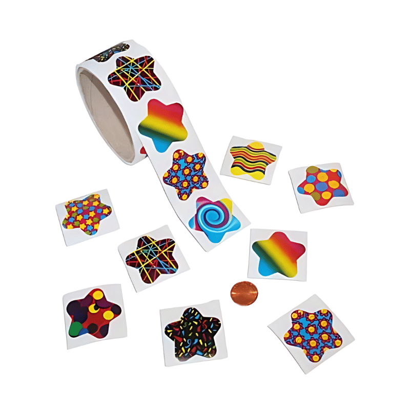 funky star stickers