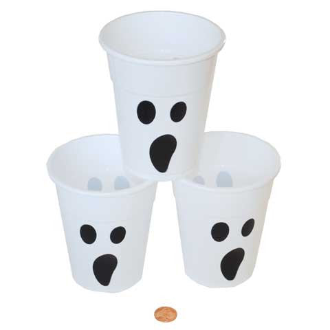 Plastic Disposable Ghost Cups