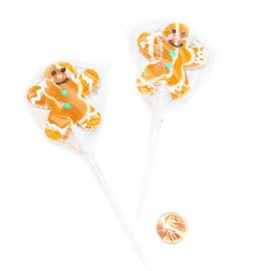 Gingerbread Lollipops