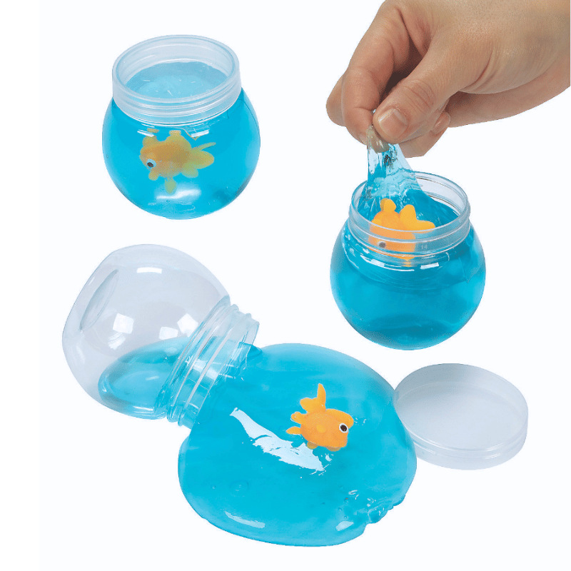 goldfish slime in fish bowls