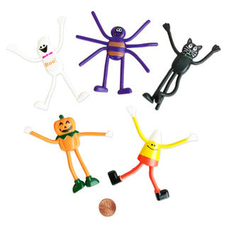 halloween bendable characters small toy